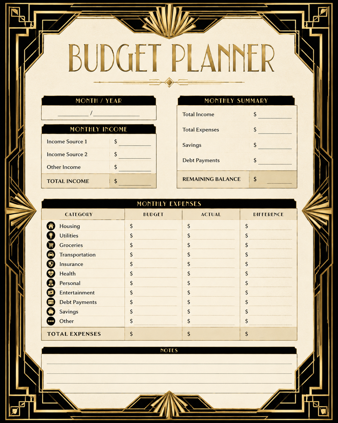 Budgets - Coming Soon!