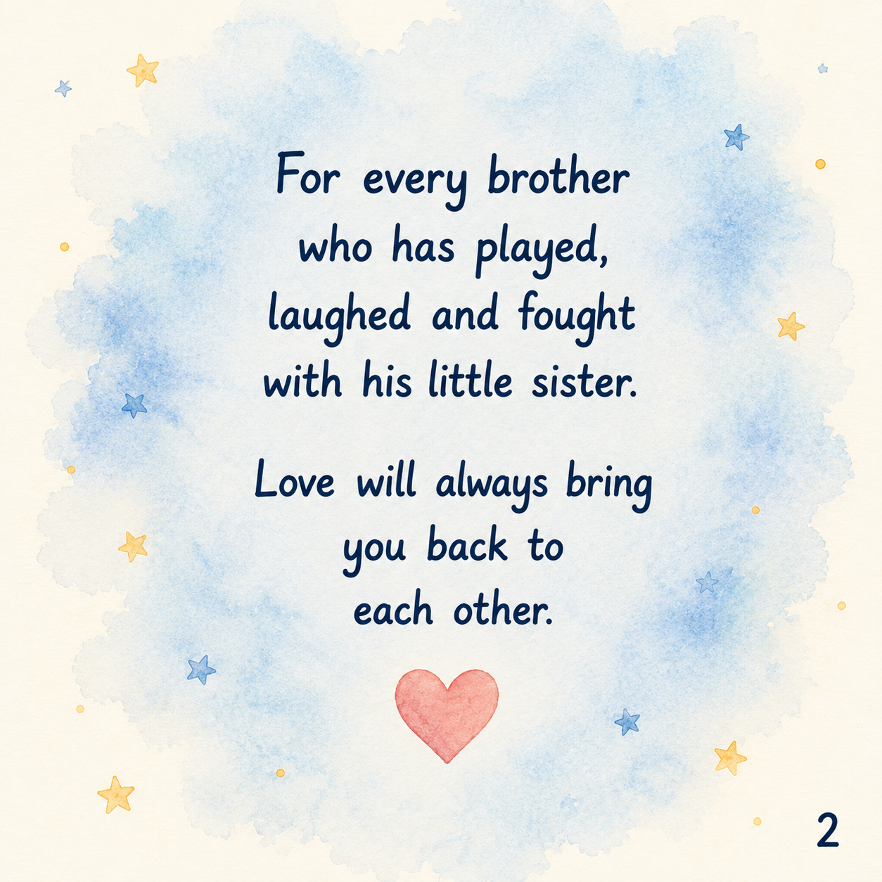 The Big Brother - For Brothers with Sisters